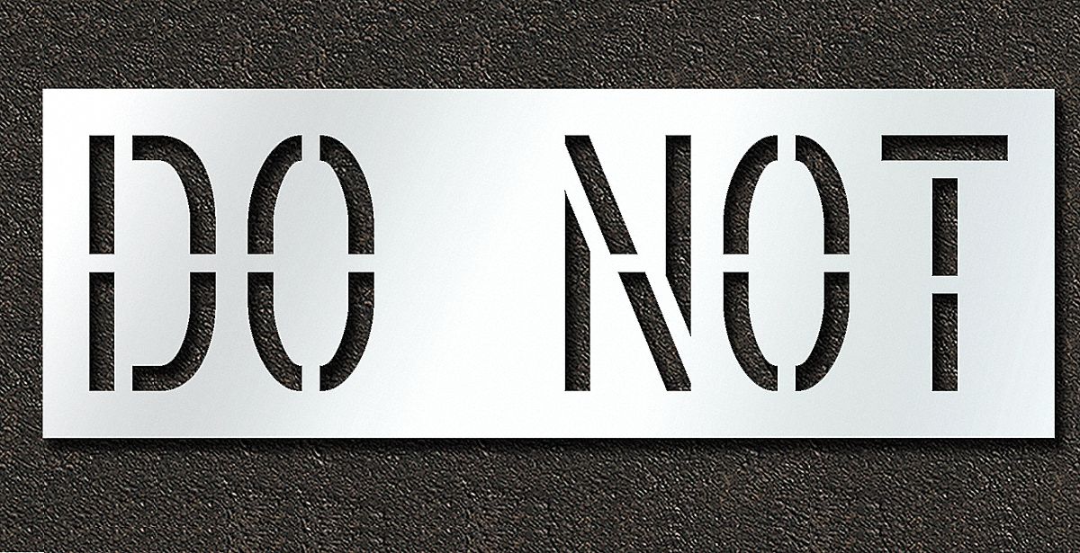 IndividualStencil Message Polyethylene