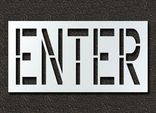 Pavement Stencil Enter 24 in
