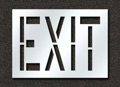 Pavement Stencil Exit 24 in
