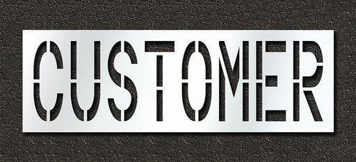 Pavement Stencil Customer 24 in