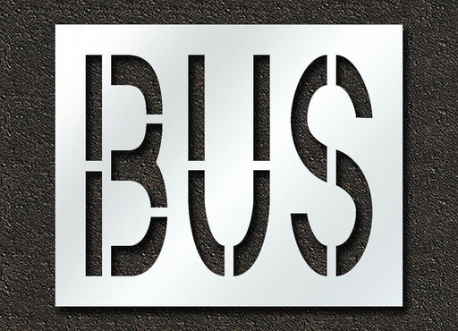 Pavement Stencil Bus 24 in