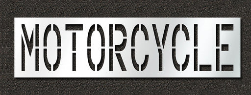 Pavement Stencil Motorcycle 24 in