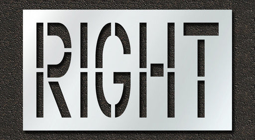 Pavement Stencil Right 24 in