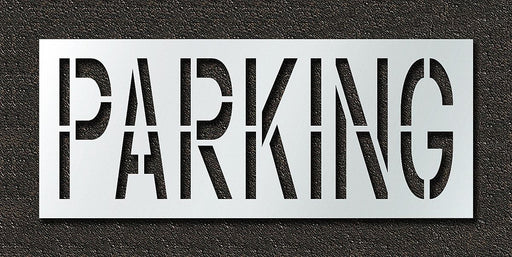 Pavement Stencil Parking 24 in