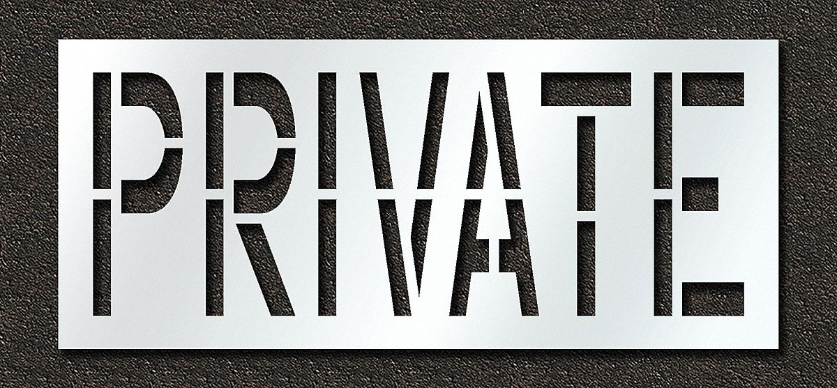 IndividualStencil Message Polyethylene