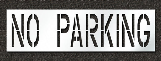Pavement Stencil No Parking 24 in