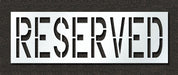 Pavement Stencil Reserved 24 in