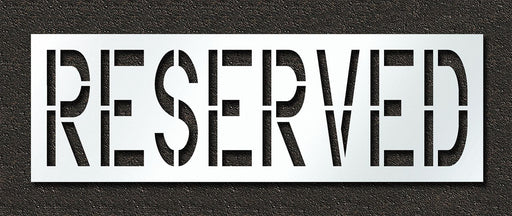 Pavement Stencil Reserved 24 in