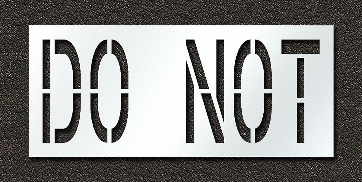 IndividualStencil Message Polyethylene
