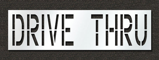 Pavement Stencil Drive Thru 24 in