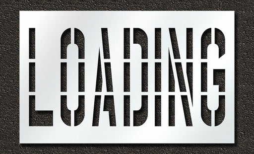Pavement Stencil Loading 36 in