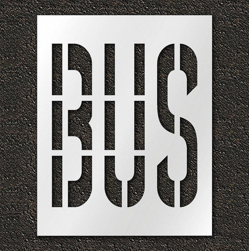 Pavement Stencil Bus 36 in