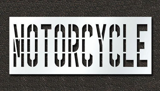 Pavement Stencil Motorcycle 36 in