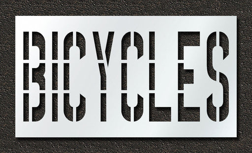Pavement Stencil Bicycles 36 in