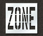 Pavement Stencil Zone 36 in