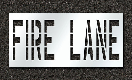 Pavement Stencil Fire Lane 36 in