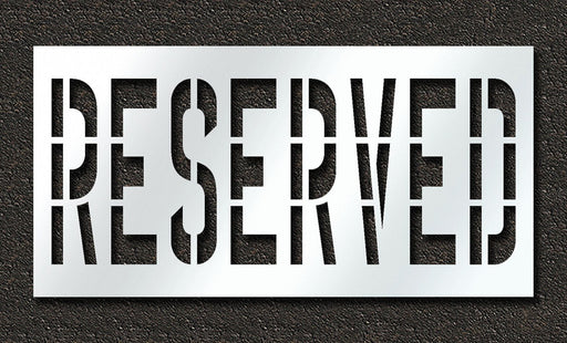 Pavement Stencil Reserved 36 in