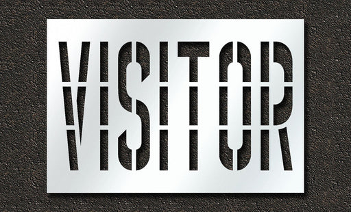 Pavement Stencil Visitor 36 in