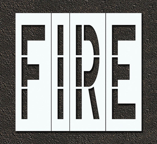 IndivStencil Message Polyethylene 4pcs