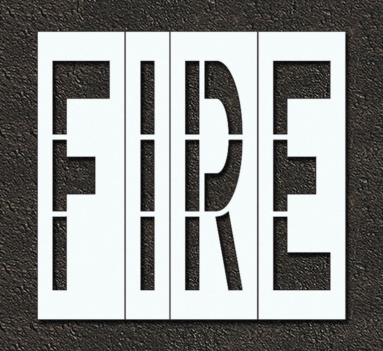 IndivStencil Message Polyethylene 4pcs