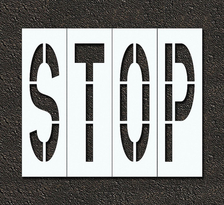 IndivStencil Message Polyethylene 4pcs