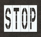 IndivStencil Message Polyethylene 4pcs