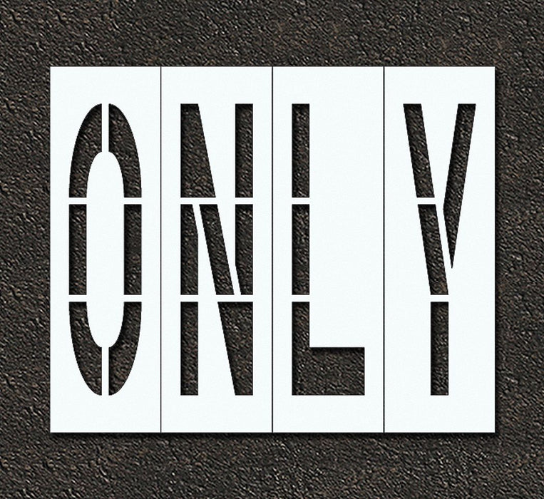 IndivStencil Message Polyethylene 4pcs