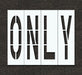 IndivStencil Message Polyethylene 4pcs