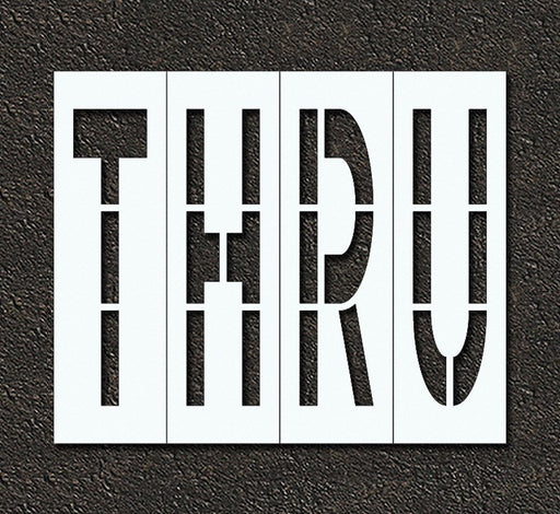 IndivStencil Message Polyethylene 4pcs