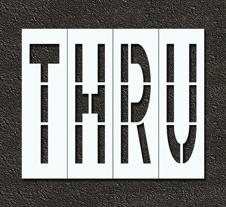 IndivStencil Message Polyethylene 4pcs