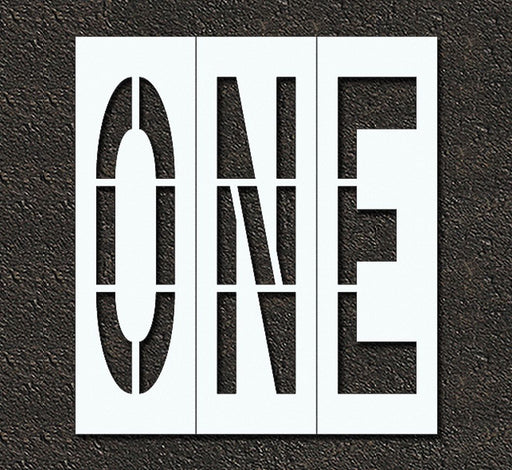 Pavement Stencil One 48 in