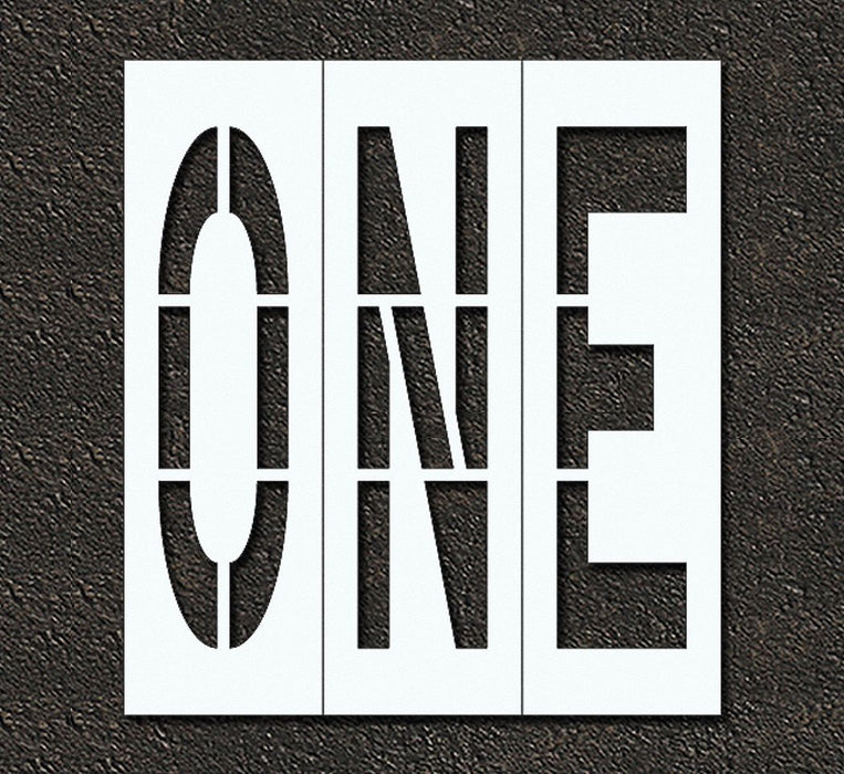 IndivStencil Message Polyethylene 3pcs