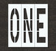 IndivStencil Message Polyethylene 3pcs
