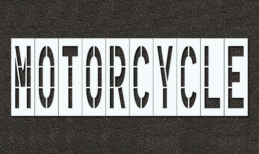 Pavement Stencil Motorcycle 48 in