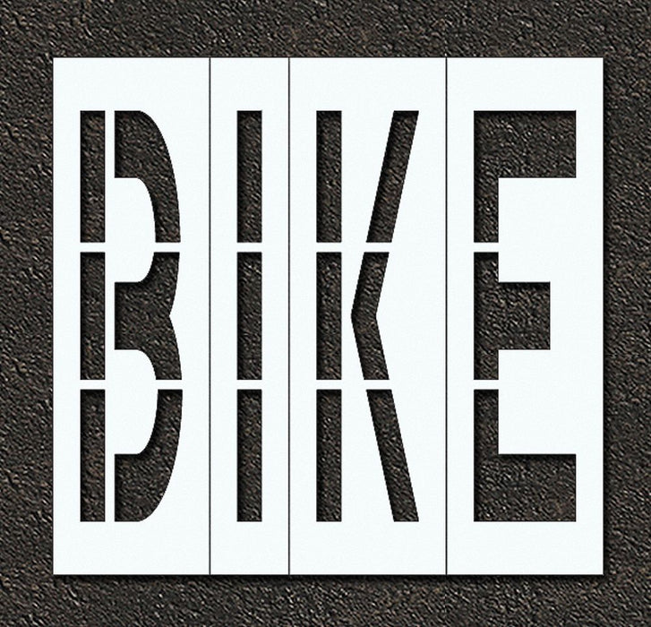 IndivStencil Message Polyethylene 4pcs