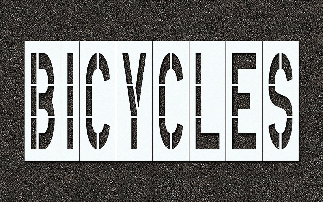 IndivStencil Message Polyethylene 8pcs