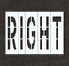 IndivStencil Message Polyethylene 5pcs