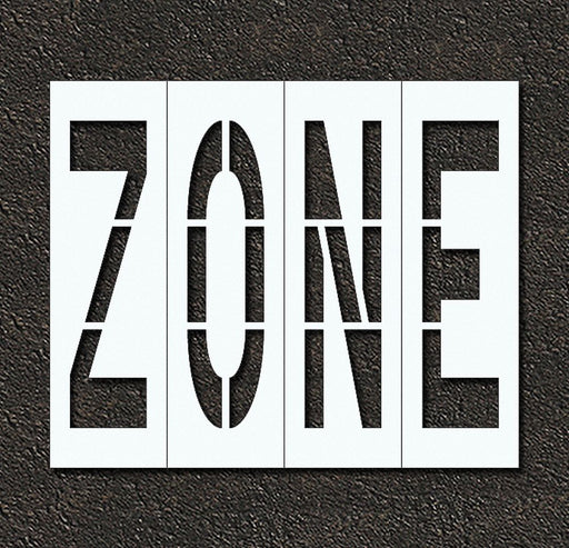 Pavement Stencil Zone 48 in