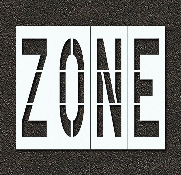 IndivStencil Message Polyethylene 4pcs