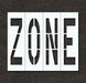 IndivStencil Message Polyethylene 4pcs