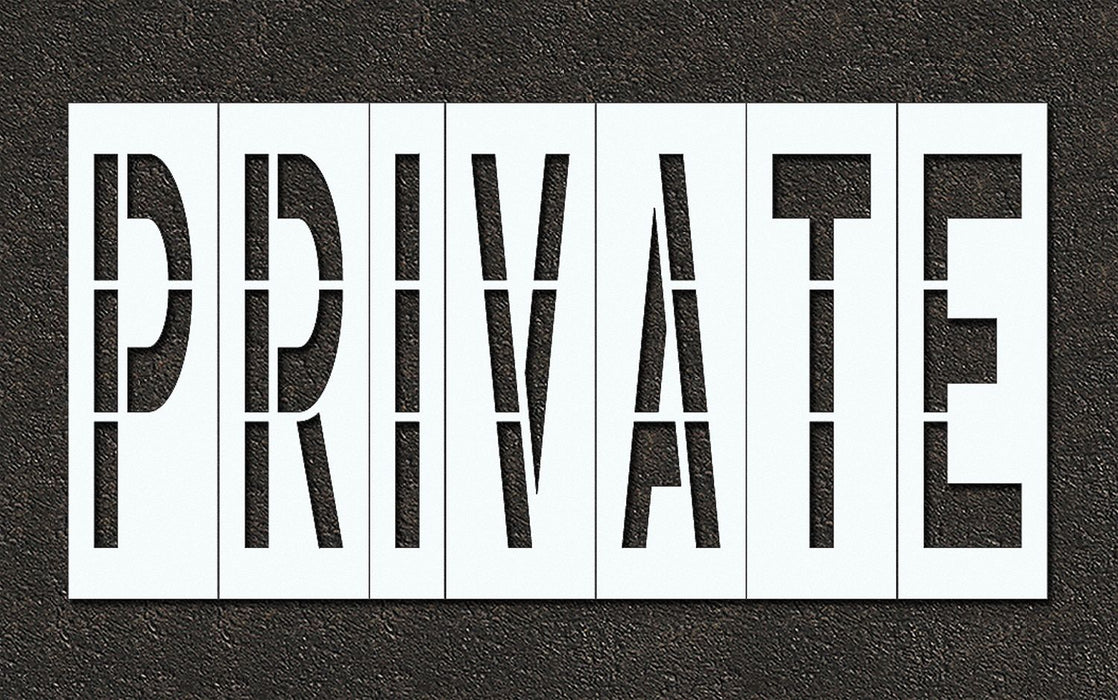 IndivStencil Message Polyethylene 7pcs