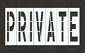 IndivStencil Message Polyethylene 7pcs