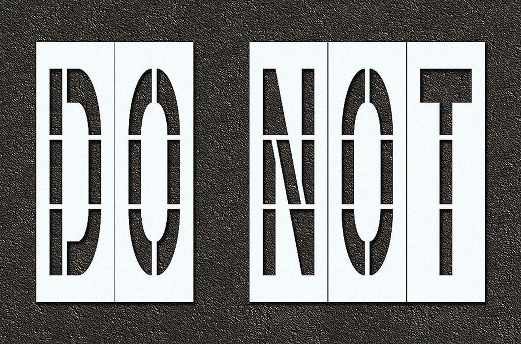IndivStencil Message Polyethylene 5pcs