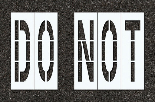 IndivStencil Message Polyethylene 5pcs