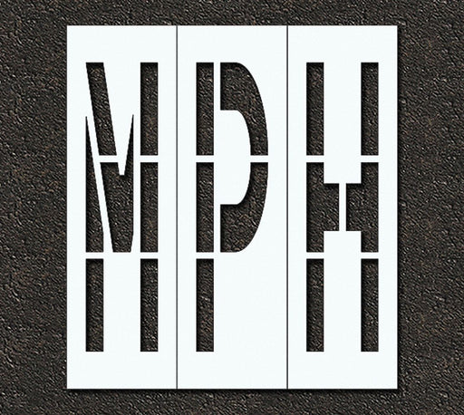 Pavement Stencil Mph 48 in