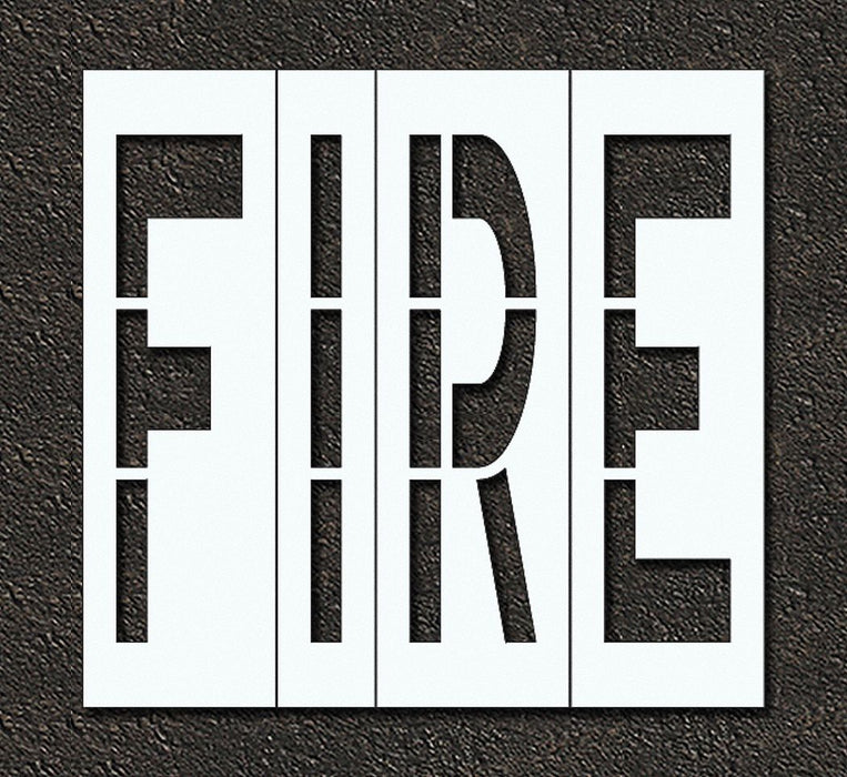 IndivStencil Message Polyethylene 4pcs