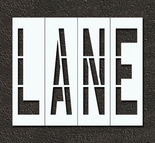 Pavement Stencil Lane 96 in