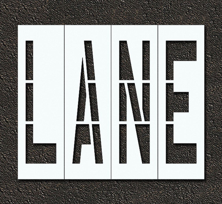 IndivStencil Message Polyethylene 4pcs