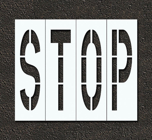 IndivStencil Message Polyethylene 4pcs