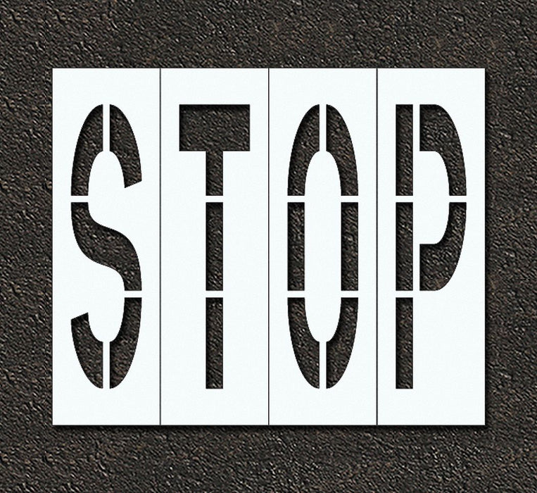IndivStencil Message Polyethylene 4pcs